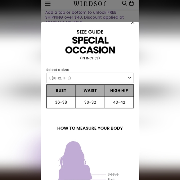 Windsor Kim Cowl Neck Bodycon Glitter Midi Dress Size Large Purple Dancewear - Picture 3 of 9